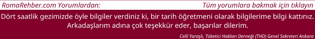 Roma turu yorumları